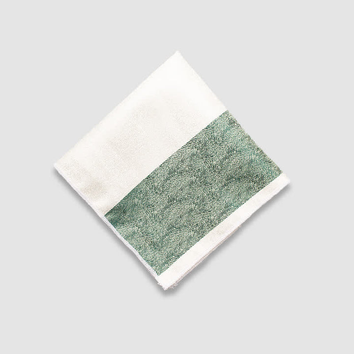 Pañuelo de bolsillo de rayas gruesas en colores contrastantes para hombre