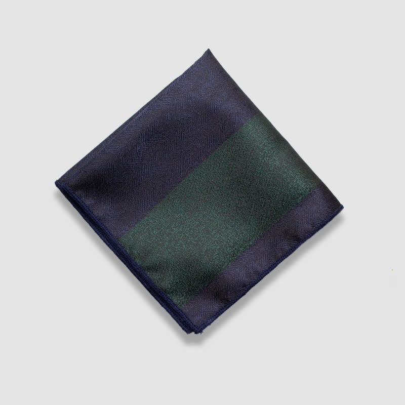Pañuelo de bolsillo de rayas gruesas en colores contrastantes para hombre