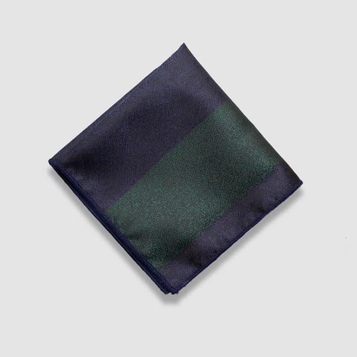 Pañuelo de bolsillo de rayas gruesas en colores contrastantes para hombre