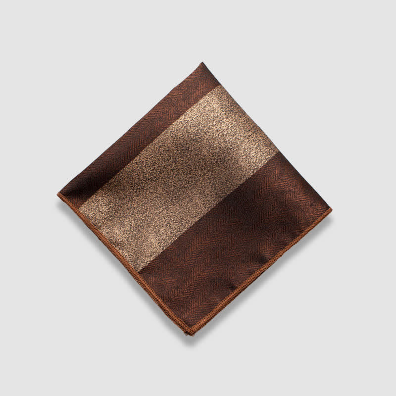 Pañuelo de bolsillo de rayas gruesas en colores contrastantes para hombre