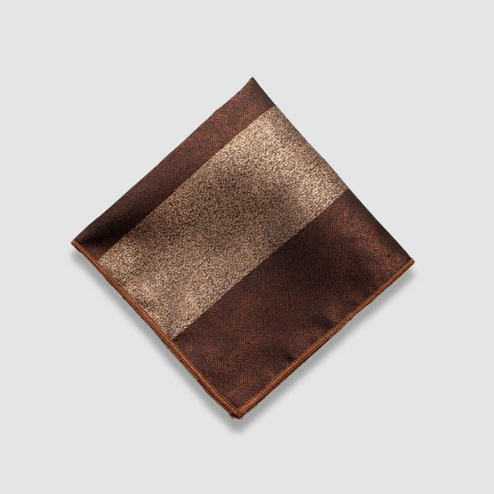 Pañuelo de bolsillo de rayas gruesas en colores contrastantes para hombre