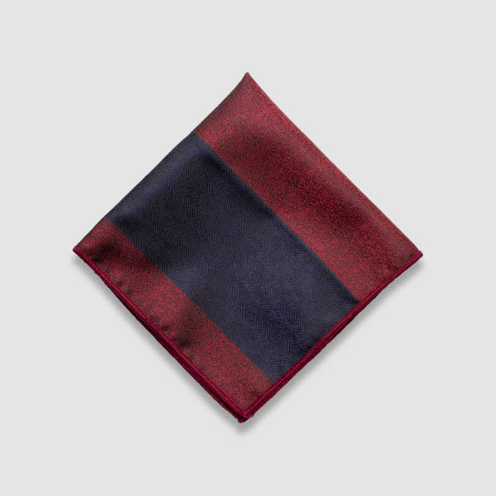 Pañuelo de bolsillo de rayas gruesas en colores contrastantes para hombre