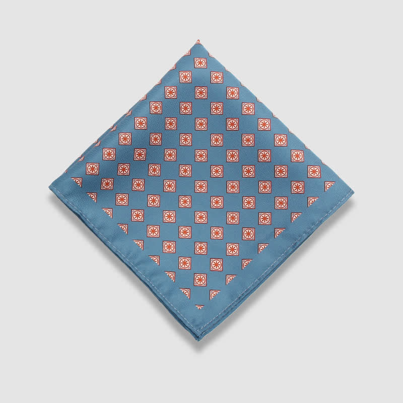 Pañuelo de bolsillo de negocios con estampado de lunares paisley vintage para hombre