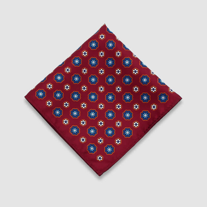 Pañuelo de bolsillo de negocios con estampado de lunares paisley vintage para hombre