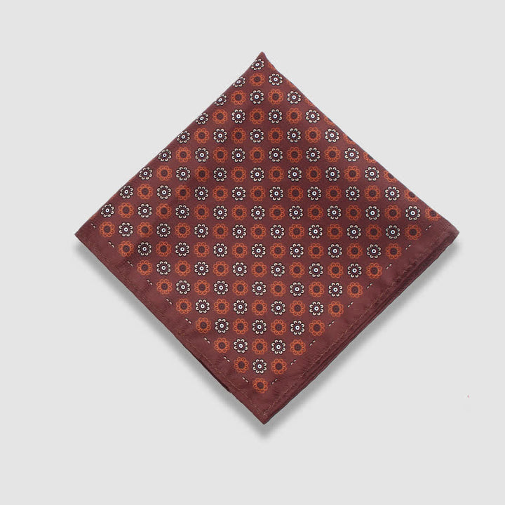Pañuelo de bolsillo de negocios con estampado de lunares paisley vintage para hombre