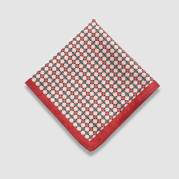 Pañuelo de bolsillo de negocios con estampado de lunares paisley vintage para hombre