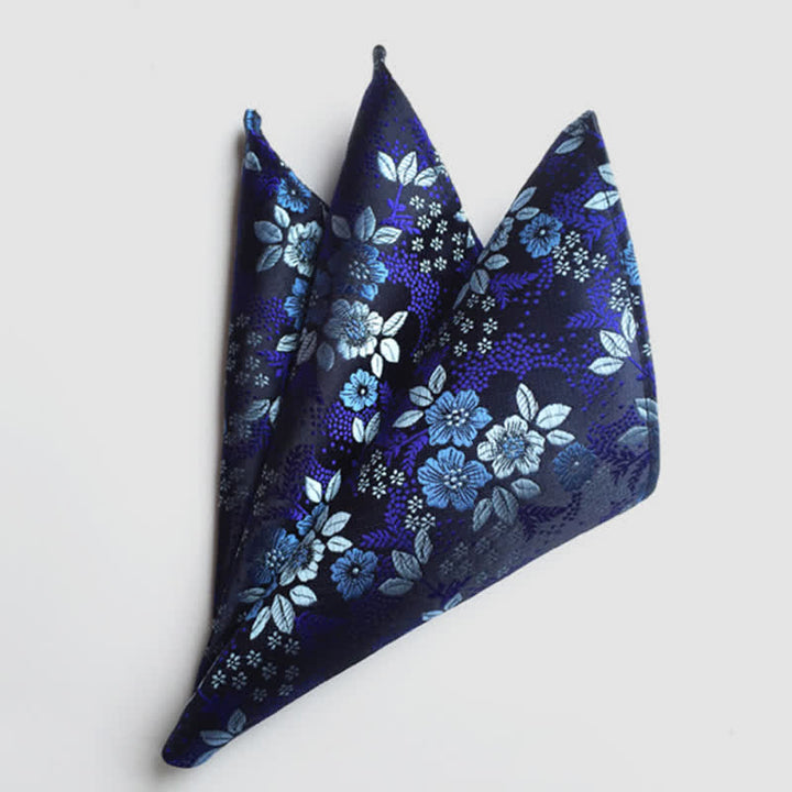 Pañuelo de bolsillo de boda con flores de cachemira de colores para hombre