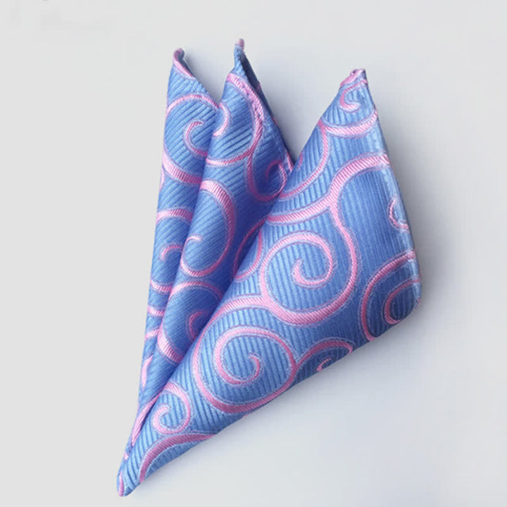 Pañuelo de bolsillo de boda con flores de cachemira de colores para hombre