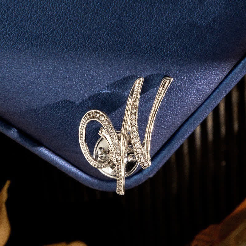 Broche de plata con diamantes de imitación y letra inicial del alfabeto 26 - image 23