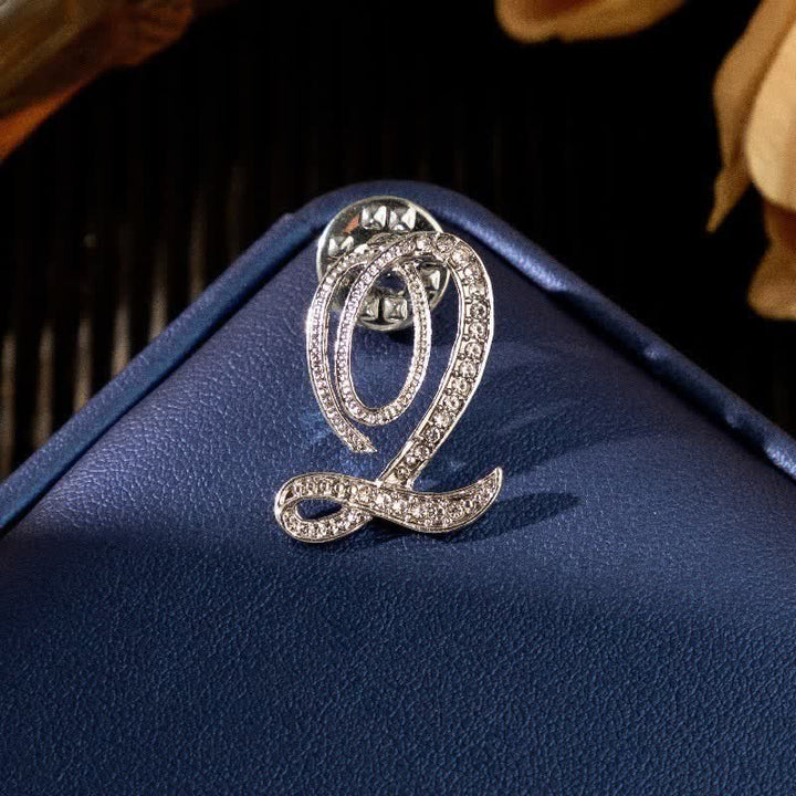 Broche de plata con diamantes de imitación y letra inicial del alfabeto 26 - image 17