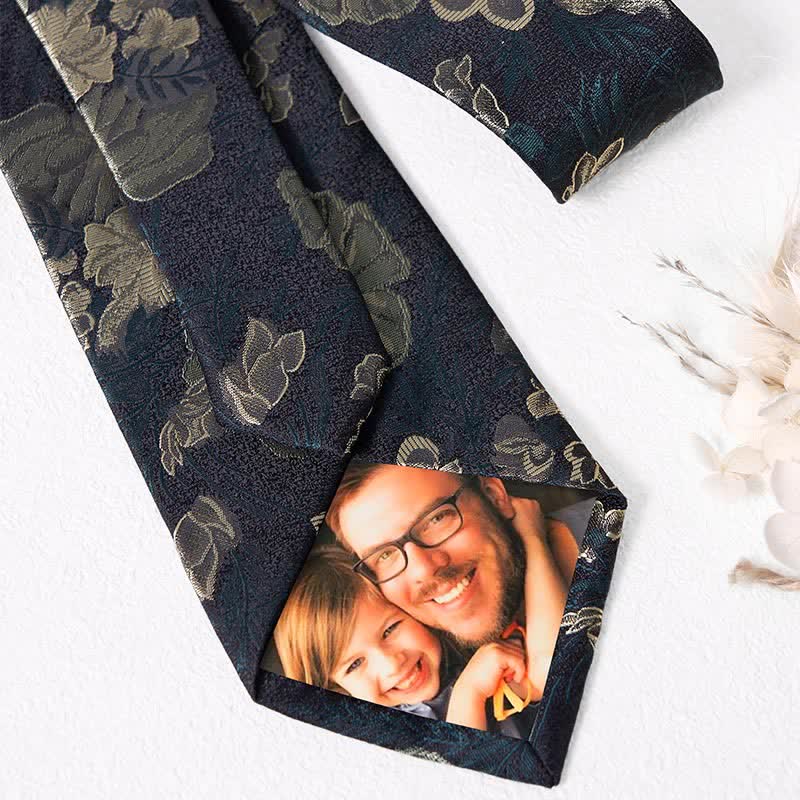 Pañuelo de bolsillo con estampado floral verde bosque de pino para hombre