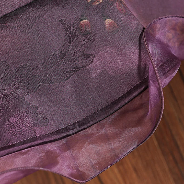 Sombrero de sol para mujer con borde de encaje de seda auténtico y decoración floral