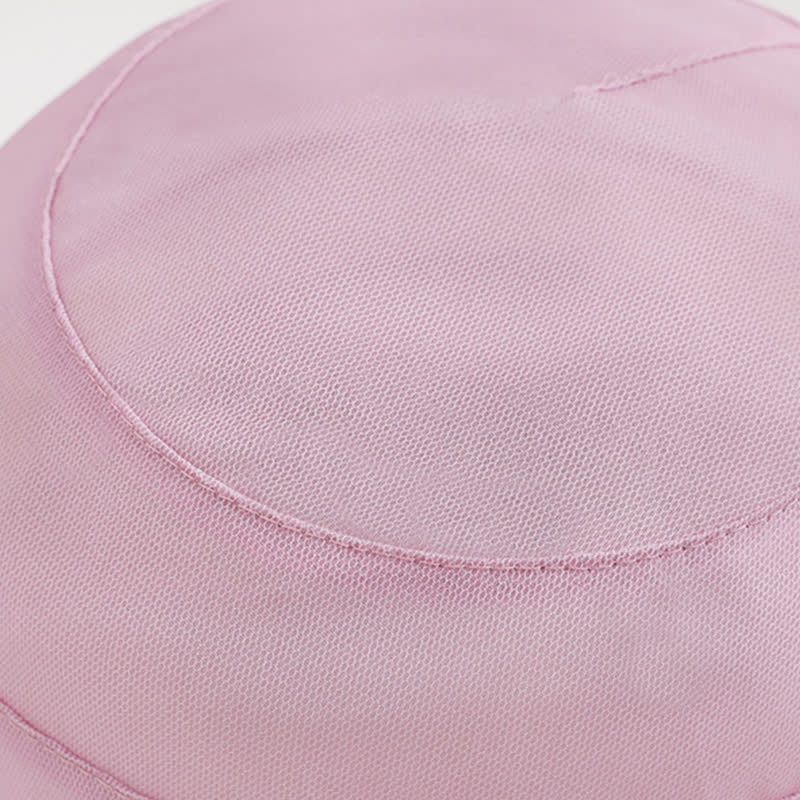 Sombrero de verano de seda auténtica con flores decorativas anchas para mujer