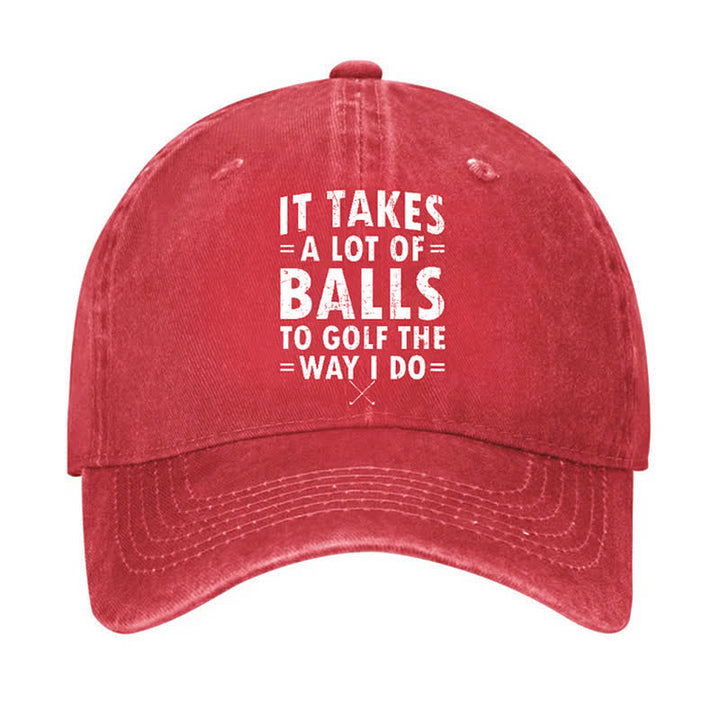 Gorra de béisbol ajustable "It Takes A Lot Of Balls"