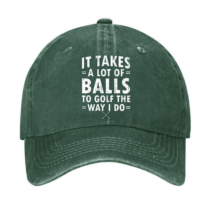 Gorra de béisbol ajustable "It Takes A Lot Of Balls"