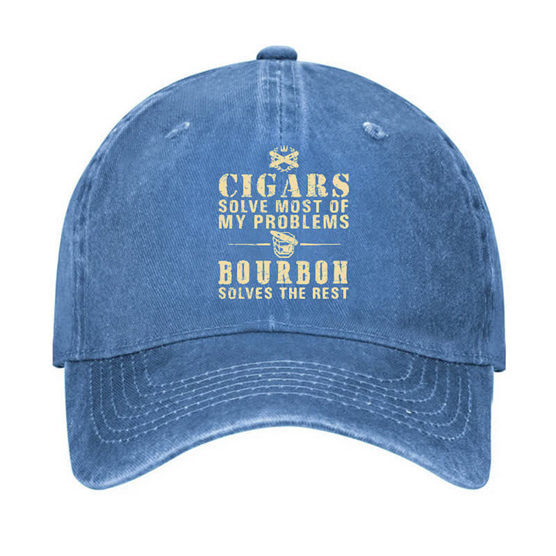 Gorra de béisbol ajustable Bourbon Solve The Rest Problems