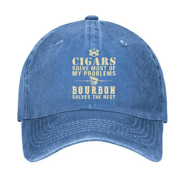 Gorra de béisbol ajustable Bourbon Solve The Rest Problems