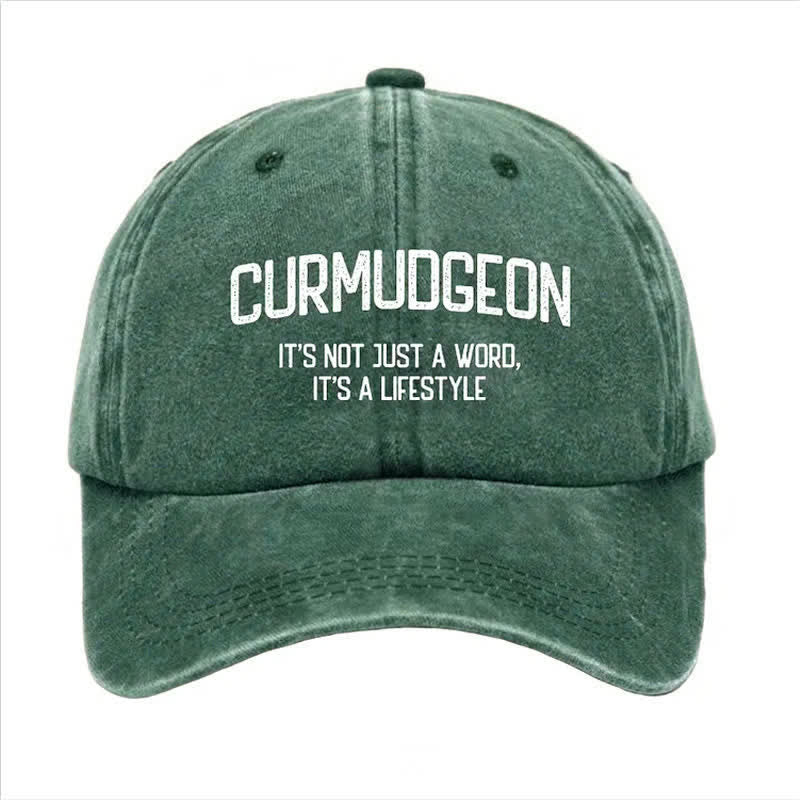 Gorra de béisbol ajustable "Curmudgeon" para un estilo de vida