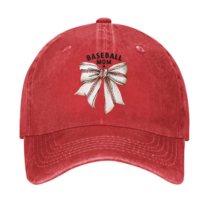 Gorra de béisbol ajustable con lazo para mamá