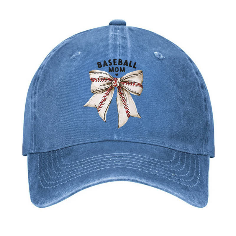 Gorra de béisbol ajustable con lazo para mamá
