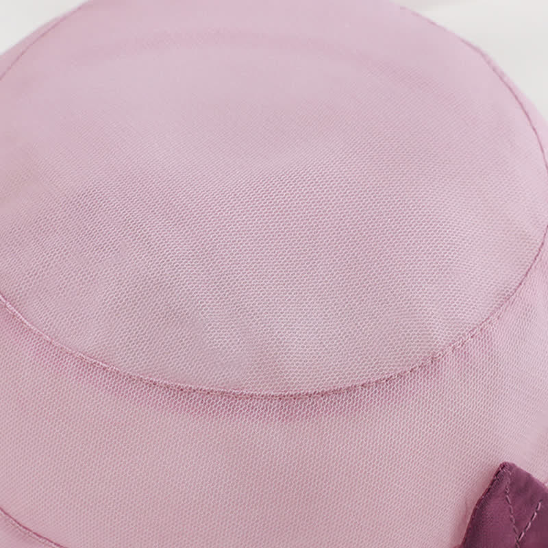 Sombrero para el sol de seda con ala ancha y flores adornadas con perlas para mujer