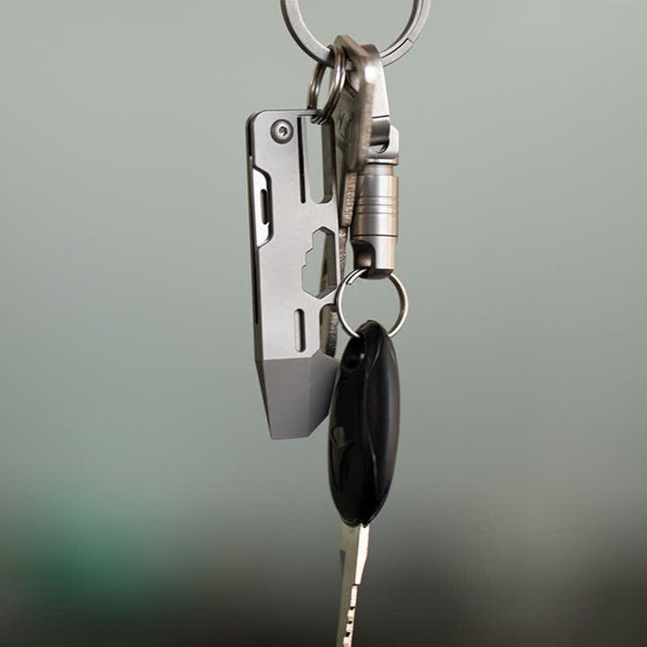 Mini llavero con cuchillo plegable multifuncional EDC 9 en 1