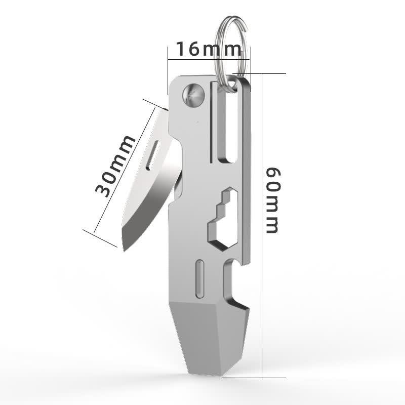 Mini llavero con cuchillo plegable multifuncional EDC 9 en 1
