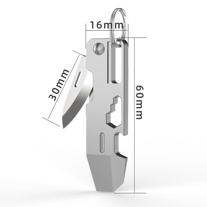 Mini llavero con cuchillo plegable multifuncional EDC 9 en 1