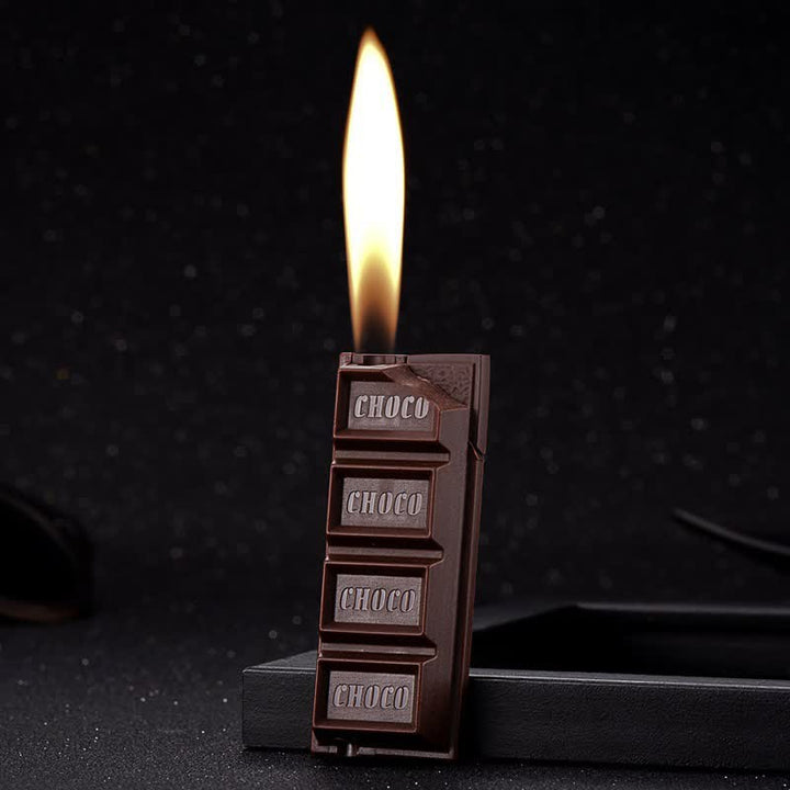 Encendedor de butano con apariencia de chocolate, divertido y creativo.