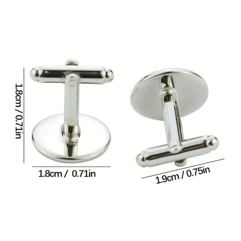 1 par de gemelos conmemorativos creativos personalizados con tu foto - image 3