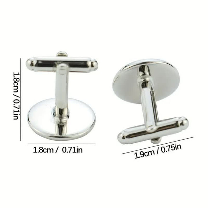 1 par de gemelos conmemorativos creativos personalizados con tu foto - image 3