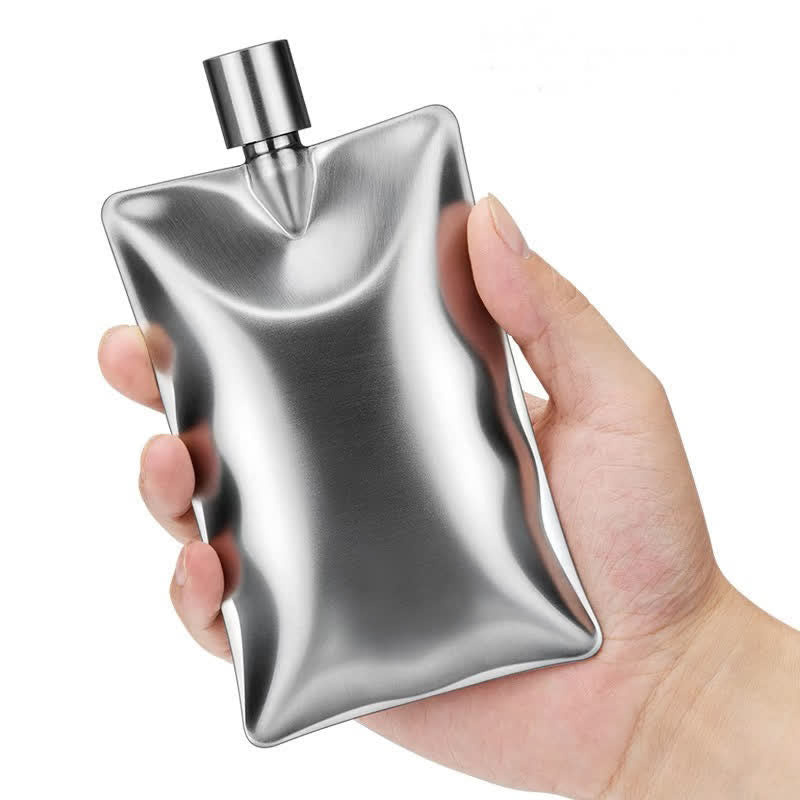 Termo portátil ondulado de acero inoxidable creativo irregular de 6 oz