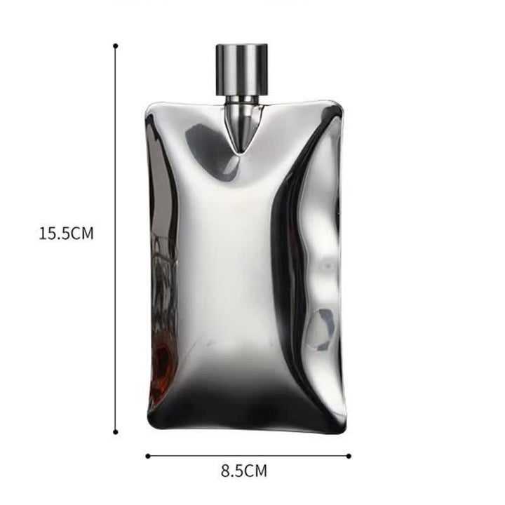 Termo portátil ondulado de acero inoxidable creativo irregular de 6 oz