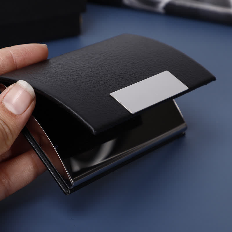 Juego de regalo de 5 termos de cuero negro de 6 oz Noble