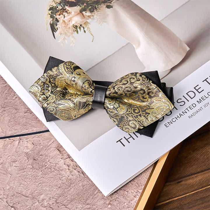 Pajarita puntiaguda con estampado de cachemira dorado de Palace para hombre