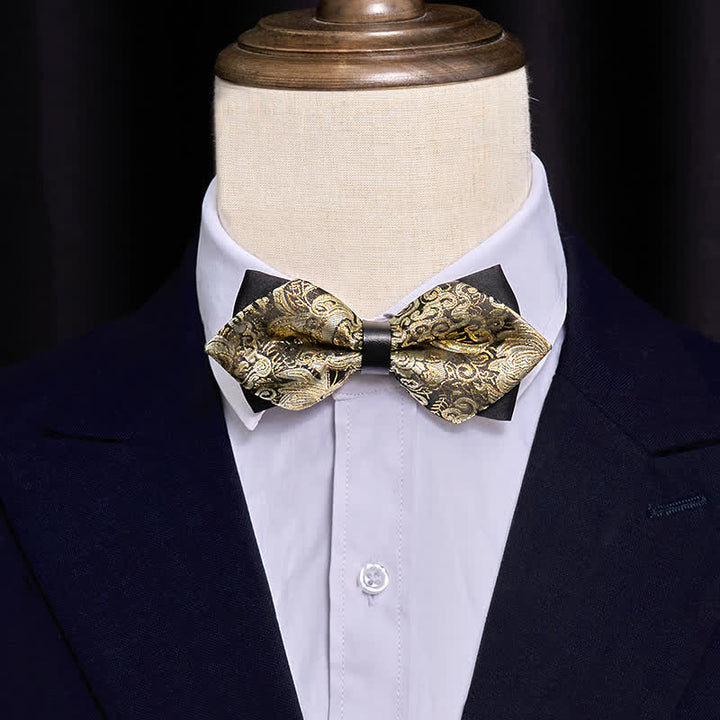 Pajarita puntiaguda con estampado de cachemira dorado de Palace para hombre