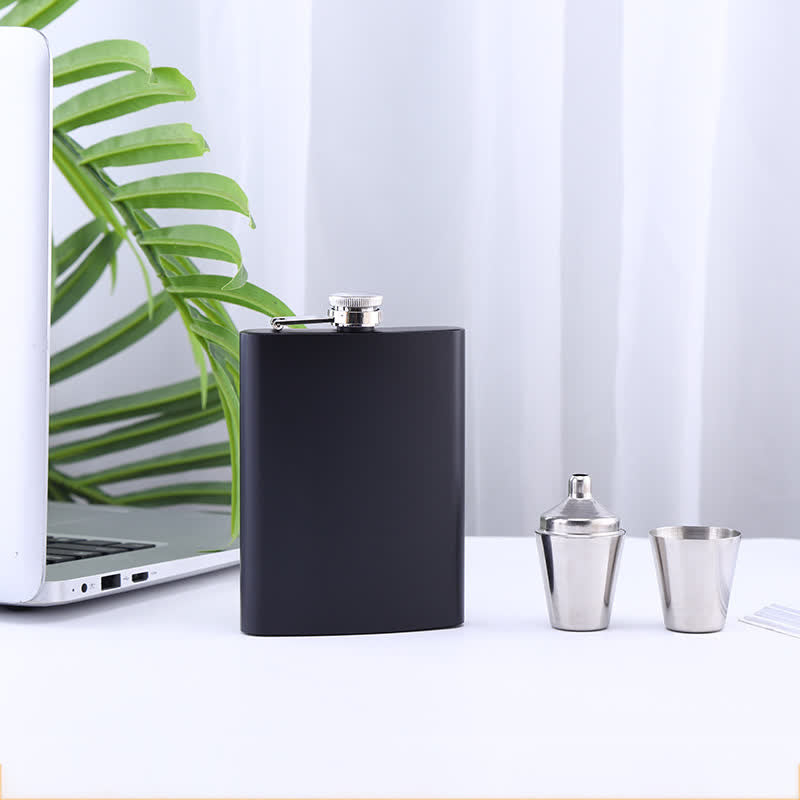 Set de regalo personalizado de 4 termos Noble de 8 oz en color negro
