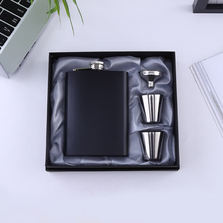 Set de regalo personalizado de 4 termos Noble de 8 oz en color negro