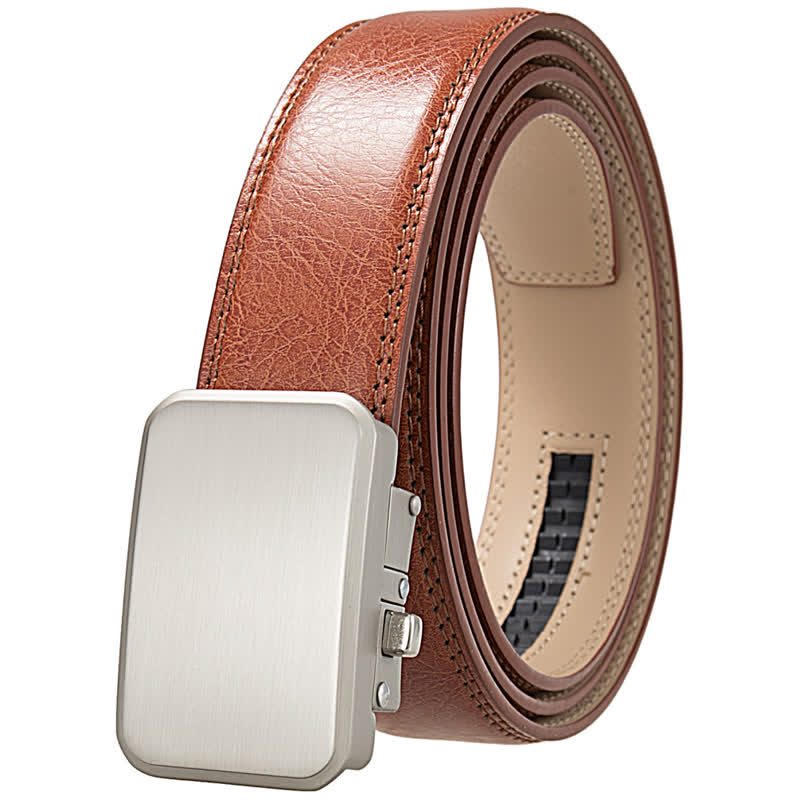 Cinturón de cuero con hebilla automática, idea de regalo con monograma y nombre personalizado - Naranja - 46 - image 13