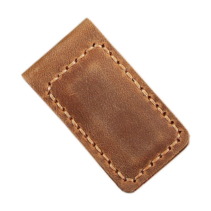 Idea de regalo de boda con nombre personalizado, clip magnético de cuero para billetes