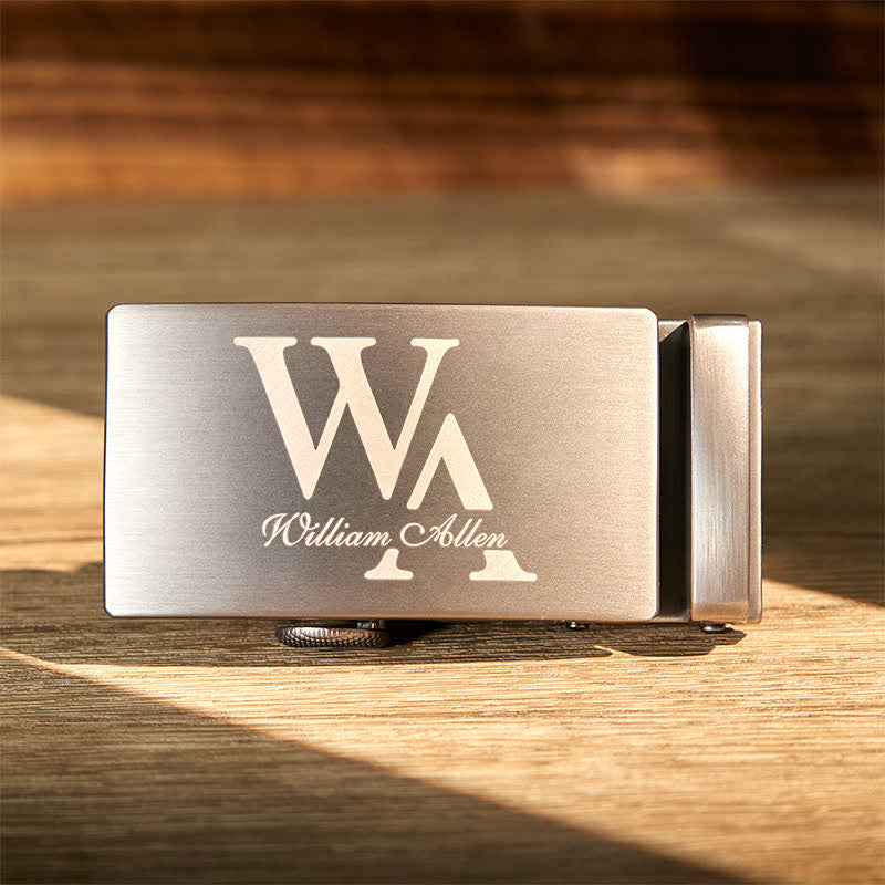 Idea de regalo personalizada: Cinturón de cuero con hebilla automática DIY personalizado - image 7