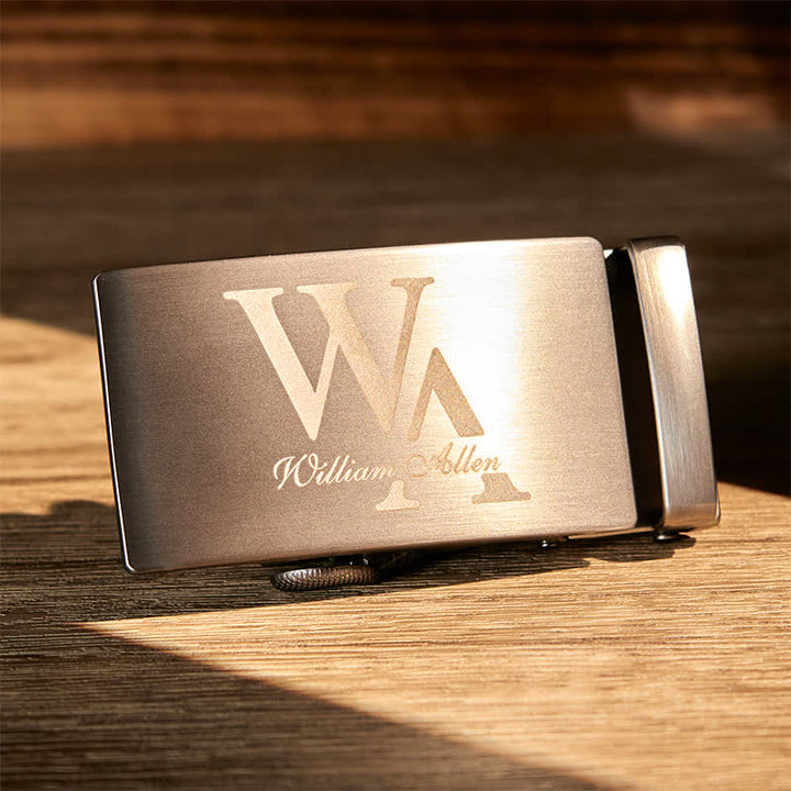 Idea de regalo personalizada: Cinturón de cuero con hebilla automática DIY personalizado - image 8