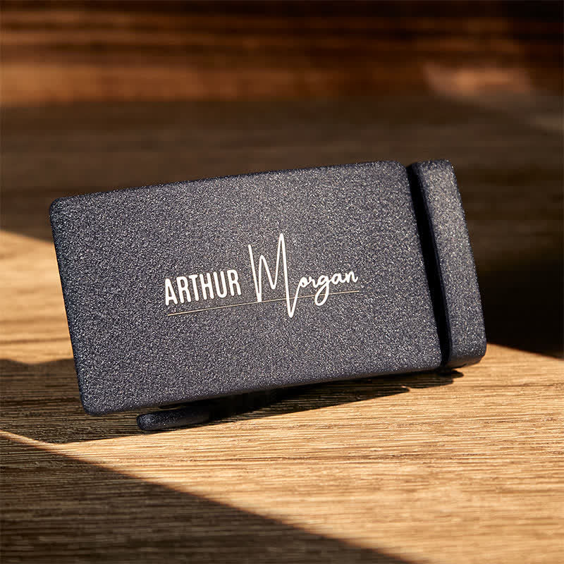Idea de regalo personalizada: Cinturón de cuero con hebilla automática DIY personalizado - image 12