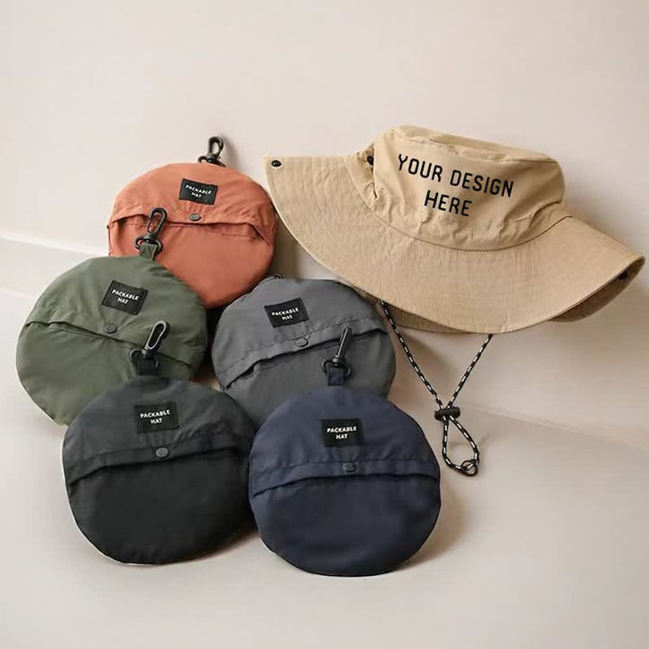 Sombrero plegable para acampar y montañismo con protección UV