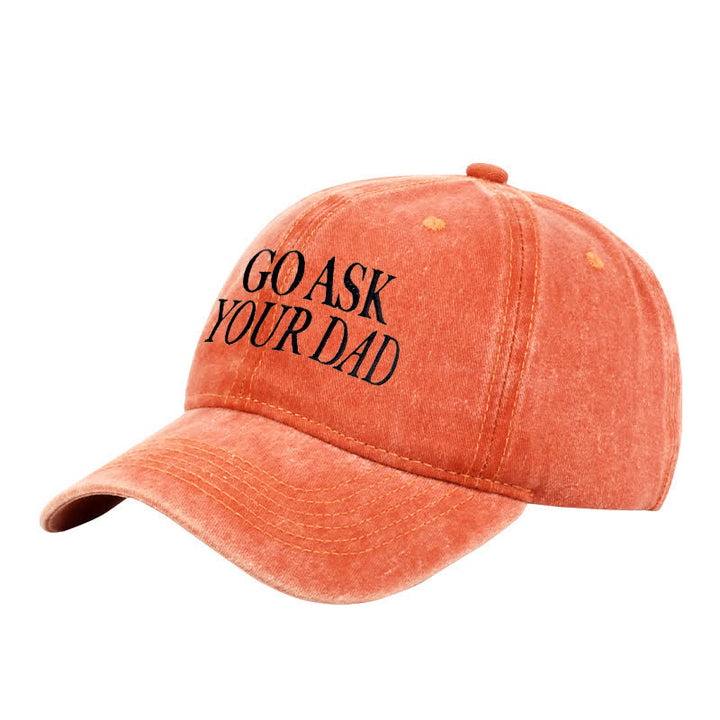 Gorra de béisbol ajustable bordada "Pregúntale a tu papá"