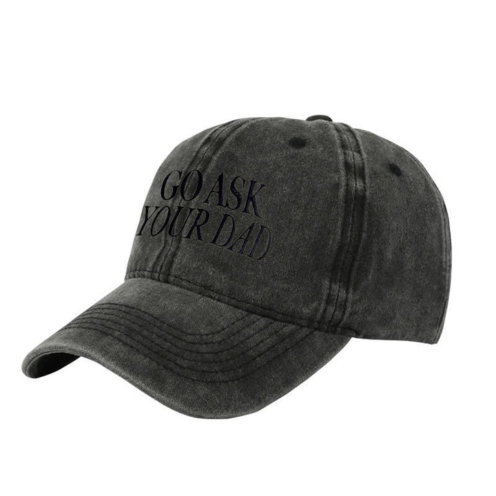 Gorra de béisbol ajustable bordada "Pregúntale a tu papá"