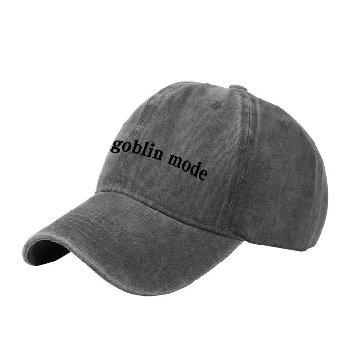 Gorra de béisbol ajustable bordada con el logo de Goblin Mode