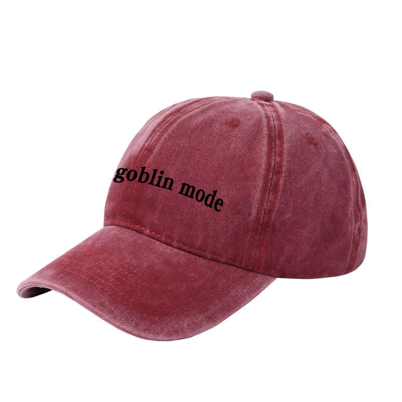 Gorra de béisbol ajustable bordada con el logo de Goblin Mode