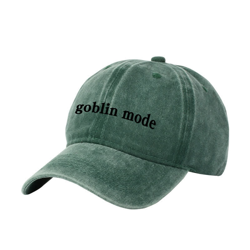 Gorra de béisbol ajustable bordada con el logo de Goblin Mode