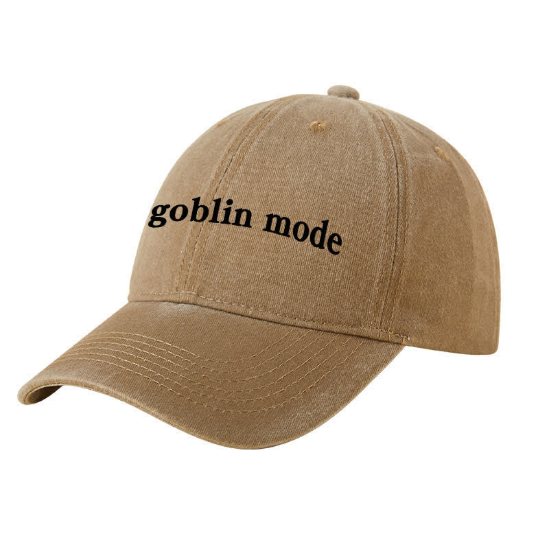 Gorra de béisbol ajustable bordada con el logo de Goblin Mode